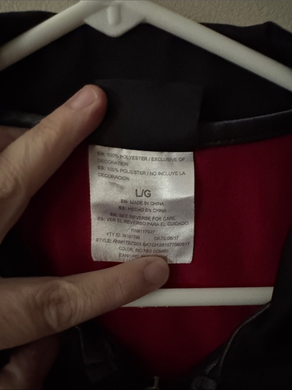 AND1 Red and Black Lightweight Full-Zip Shirt Jacket - Picture 3 of 5